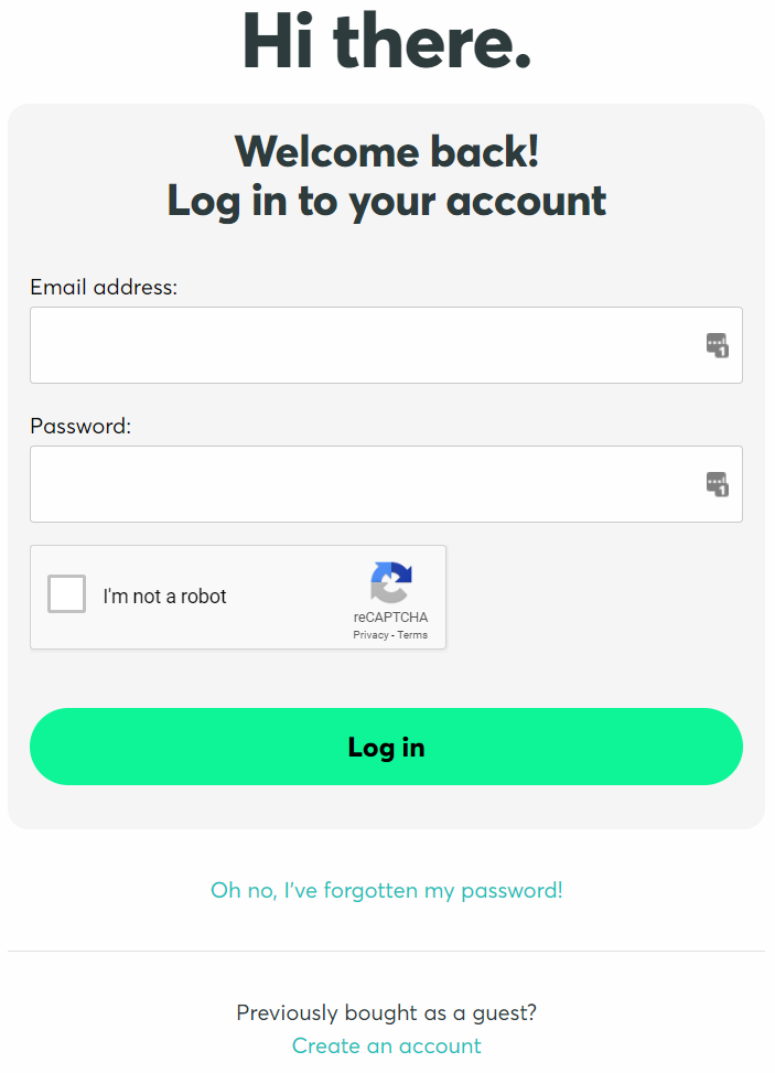 Login to your account